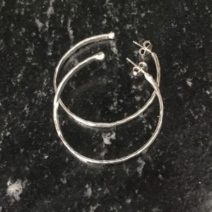 עגילי חישוק קטנים ג’יפסי מכסף